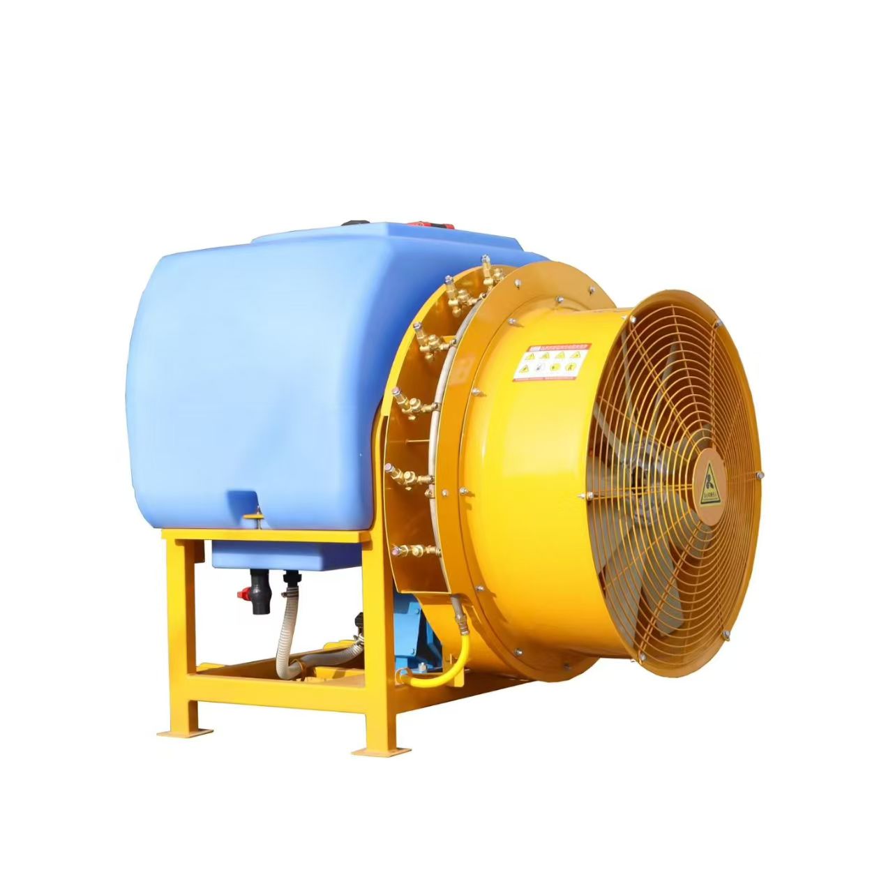 Pulverizador de turbina suspensa montado em trator