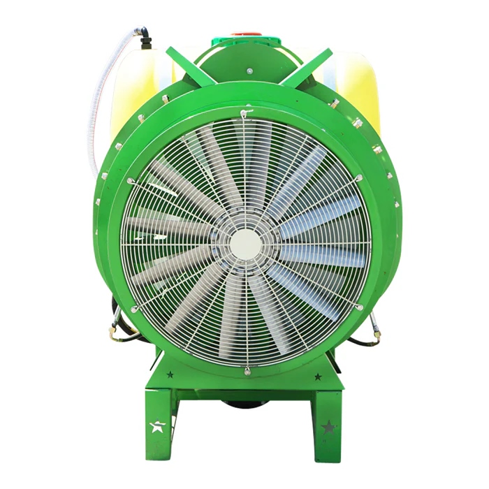 Pulverizador de jato de ar para pomar de ligação de três pontos PTO do trator Pulverizador de jato de ar para pomar de ligação de três pontos PTO do trator