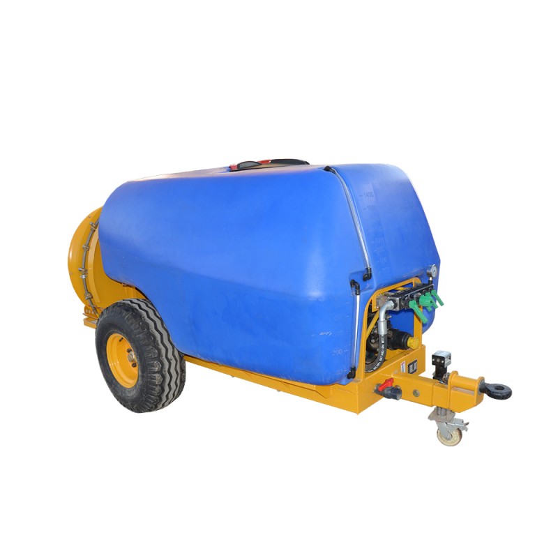 Pulverizador rebocado de pomar com jato de ar
